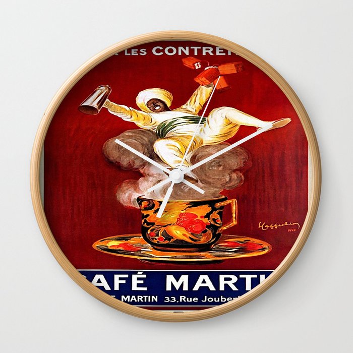 Vintage poster - Café Martin Wall Clock