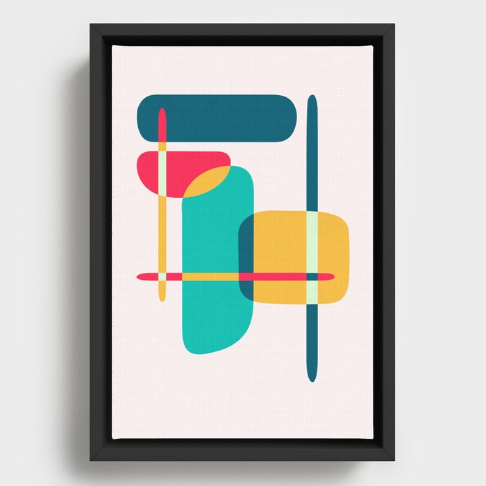 Minimalist Abstract Shapes VII Framed Canvas