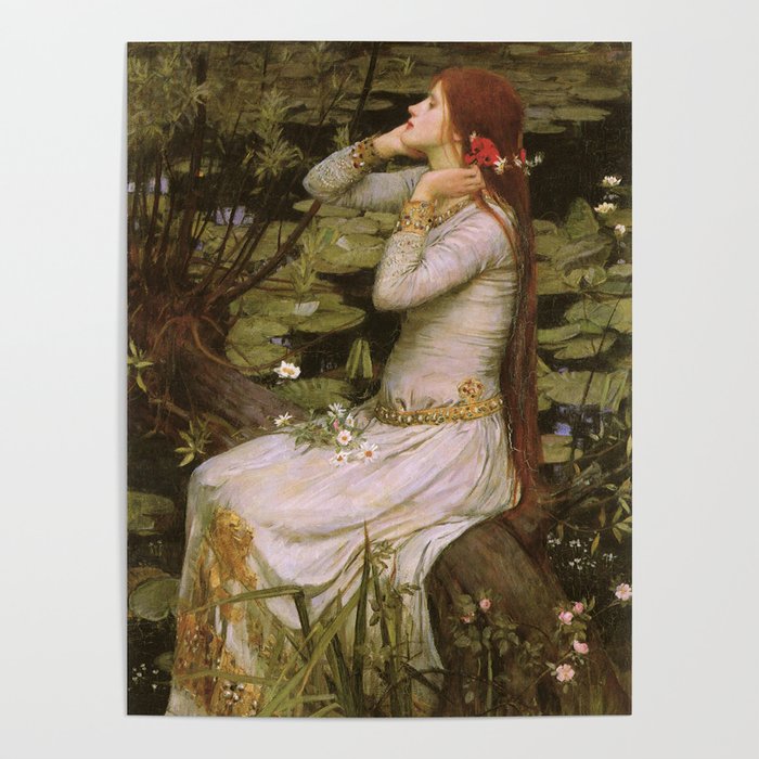 Ophelia by John William Waterhouse Poster