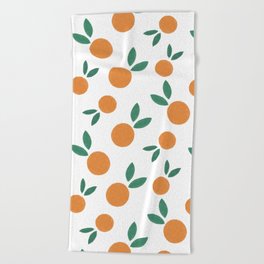 Minimalist Oranges Beach Towel
