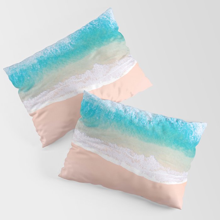 Ocean in Millennial Pink Pillow Sham