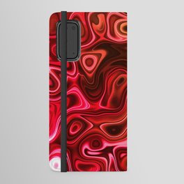 Red Wooden Pattern Android Wallet Case