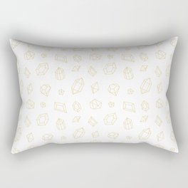 Tan Gems Pattern Rectangular Pillow