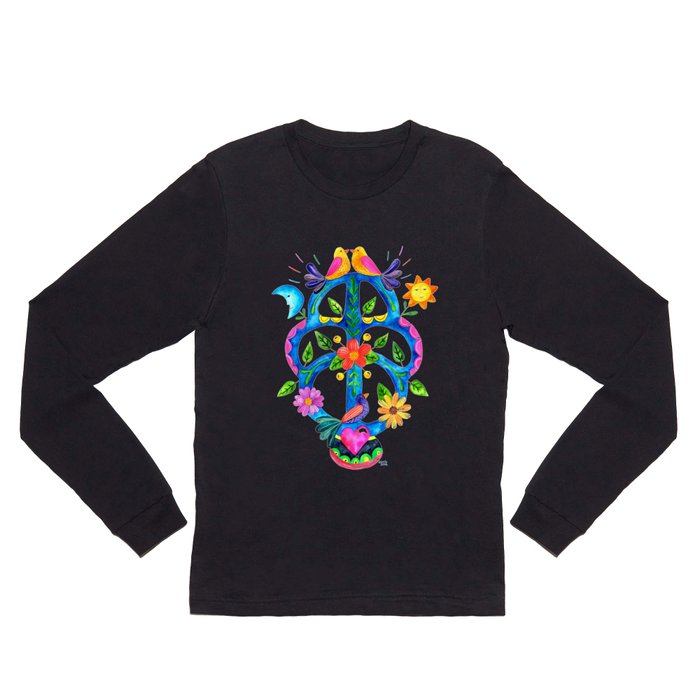 Mexican tree of life Long Sleeve T Shirt