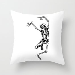 Dancing Skeleton | Day of the Dead | Dia de los Muertos | Skulls and Skeletons | Throw Pillow