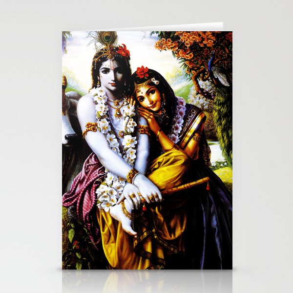 Hindu Krishna 3 Stationery Cards