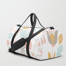 Seamless pastel floral pattern Duffle Bag