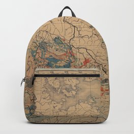 Antique Geological Map - Germany 1842 - Northeast Backpack