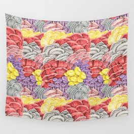 Fancy mushrooms wall  Wall Tapestry