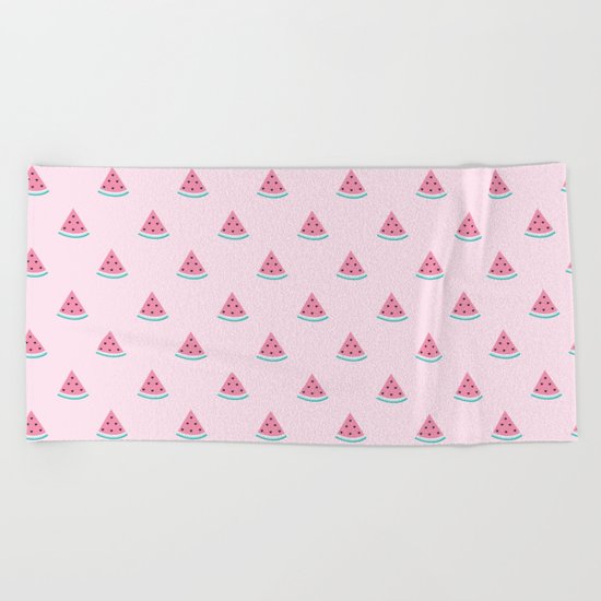 Watermelon Slice By Everett Co Beach Towel