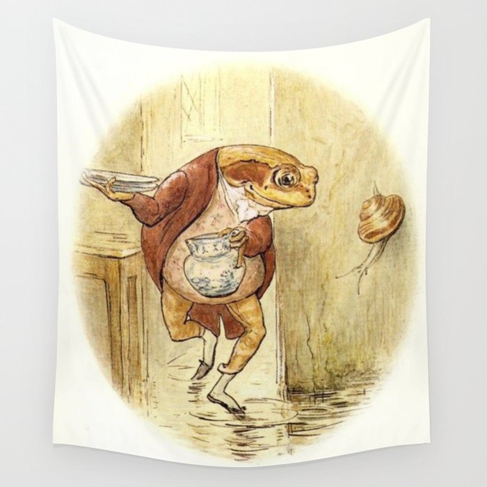 Beatrix Potter The Tale Of Jeremy Fisher British Childrens Book  Illustrations Frog Toad Fishing Vintage Illustration Baby Kids Room Cool  Wall Decor Art Print Poster 12x18 - Poster Foundry