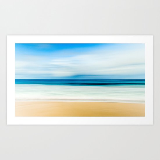 Blurred Beach Art Print