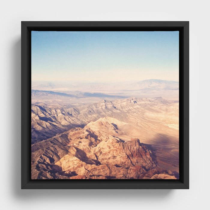 Nevada from Above Framed Canvas
