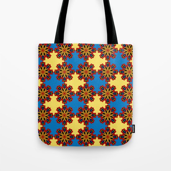 Cute Colourful Floral Patterns Tote Bag