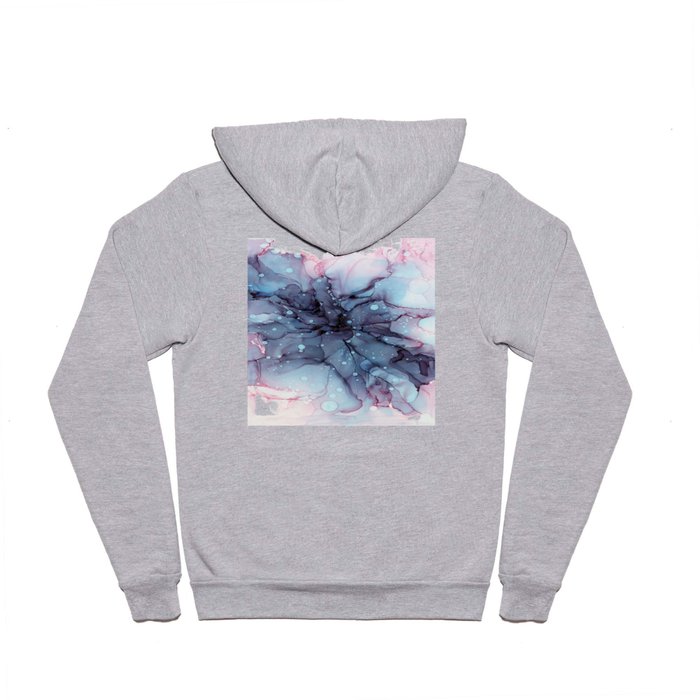 Galactic Flower Abstract Ink Hoody