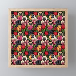 Tulip Pug Framed Mini Art Print