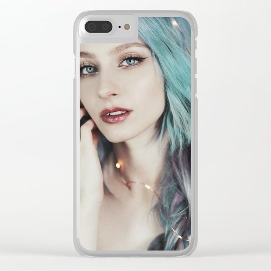 Green hair Clear iPhone Case