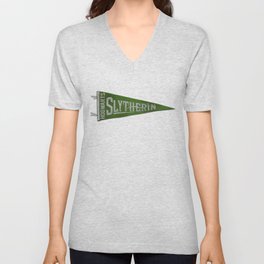 Slytherin 1948 Vintage Pennant V Neck T Shirt