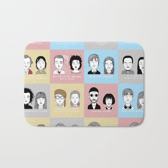Sad Movie Couples Bath Mat