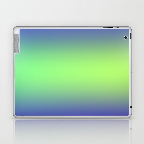 12  Blue Gradient Background 220715 Minimalist Art Valourine Digital Design Laptop & iPad Skin