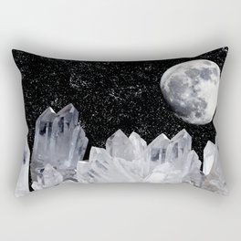 White Moon Rectangular Pillow