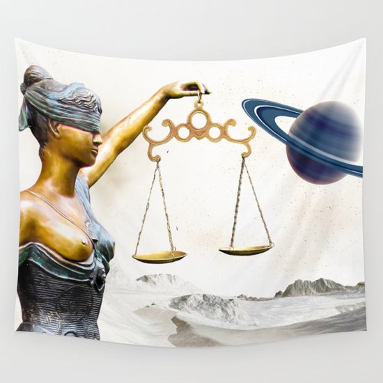 Lady Justice In The New World Wall Tapestry By Alphavariable