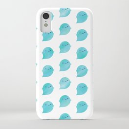 Kawaii Watercolour Ghosts (Ocean) iPhone Case | Watercolor, Spooky, Repeat, Watercolour, Ocean, Digital, Halloween, Cute, Pattern, Painting 