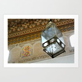 Lantern at Bahia Palace Art Print