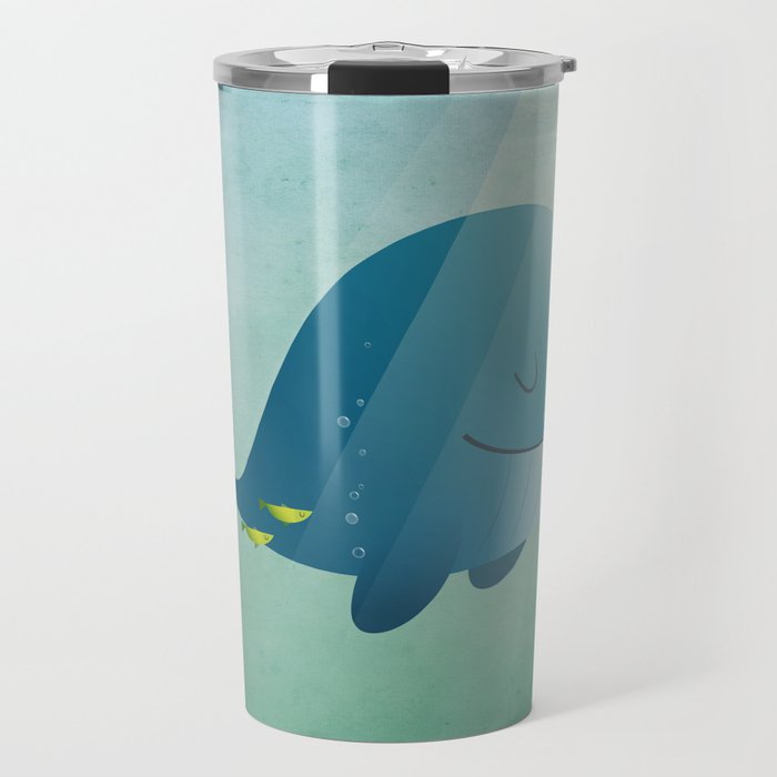 Whale print Travel Mug