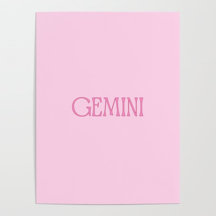 Barbie Pink Gemini Energy Poster