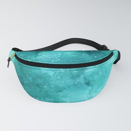 Teal Galaxy Painting Fanny Pack