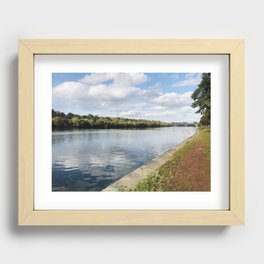 reflective rivers Recessed Framed Print