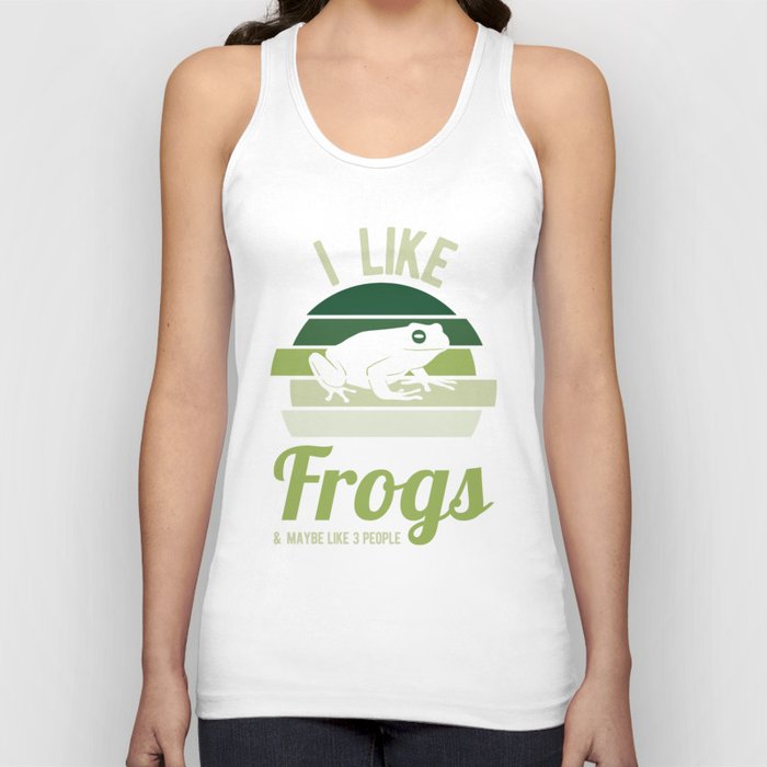 Funny Frogs Quote Tank Top