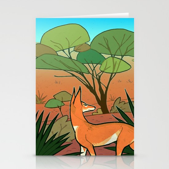 Ethiopian Wolf Stationery Cards