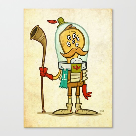 Alphorn Champion 1908 Canvas Print