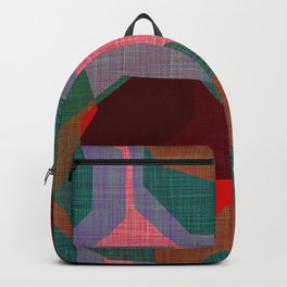 GEMS Backpack | Blue, Abstract, Graphicdesign, Green, Retro, Pattern, Illustration, Varicolour, Red, Artistic 
