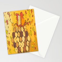 Abstract Autumn Stationery Card