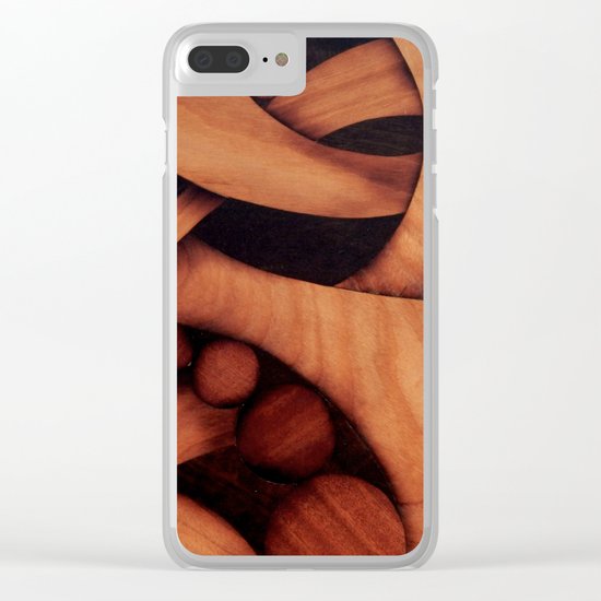 Abstract fantasy marquetry art picture Clear iPhone Case