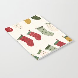 Christmas Stockings in Cream Notebook