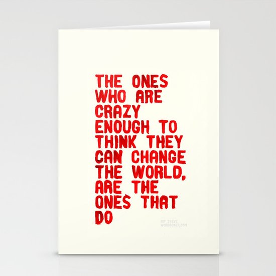 The Crazy Ones Stationery Cards