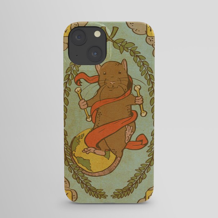 Muroidea Rat Tarot- The World iPhone Case