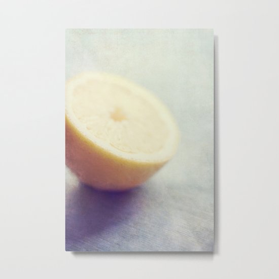 Lonely Lemon Metal Print