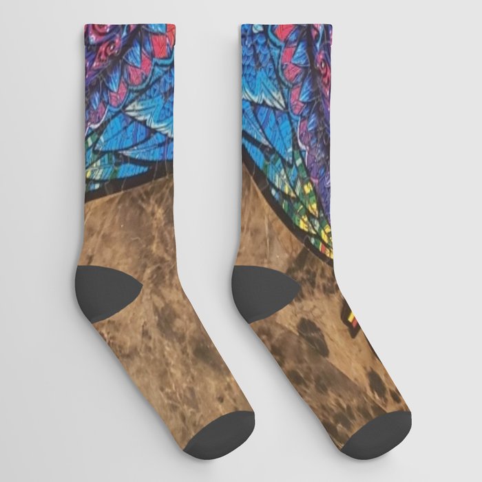 Puzzled Meerfish Socks