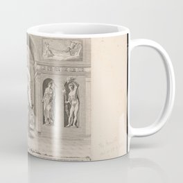 Menses XII anni solaris - (Egidius Sadeler)., Vintage Print Coffee Mug | Print, Engraving, Poster, Classic, Retro, Historic, Painting, Vintage, Artwork, Antique 