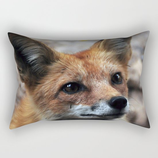 Gentle Fox Rectangular Pillow