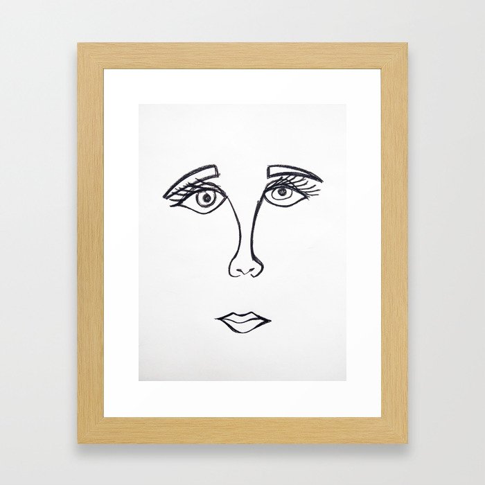 Face 4.0 Framed Art Print