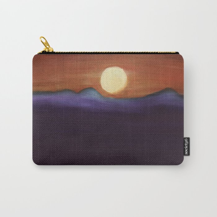 Orange Full Moon Carry-All Pouch