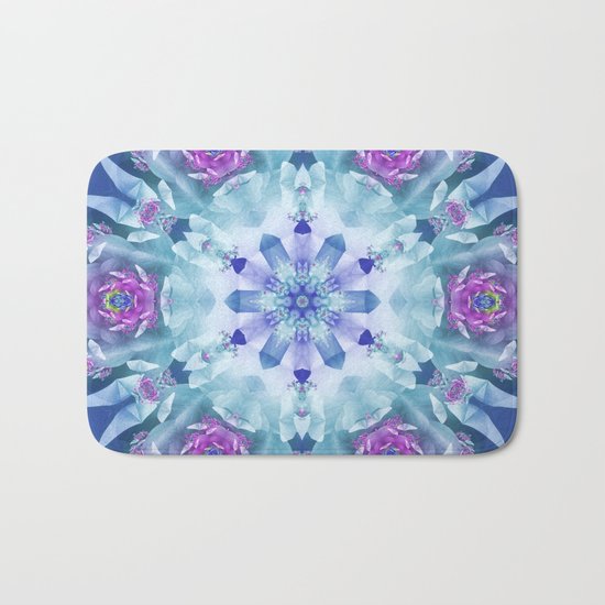 Royal Blue and Purple Mandala Bath Mat