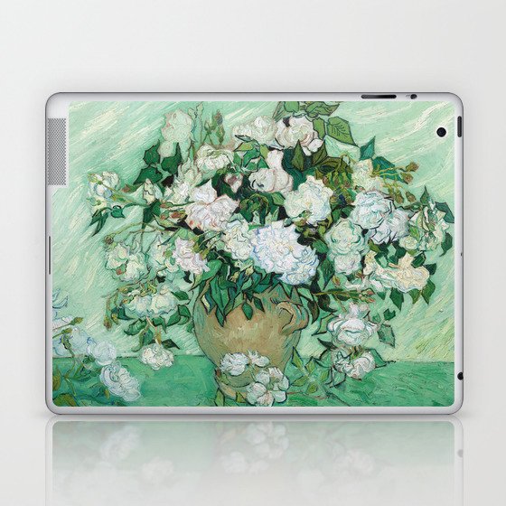 Vincent van Gogh - Vase with Pink Rose Laptop & iPad Skin