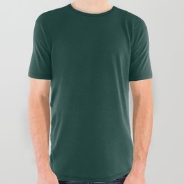Sansevieria Green- Solid Color All Over Graphic Tee